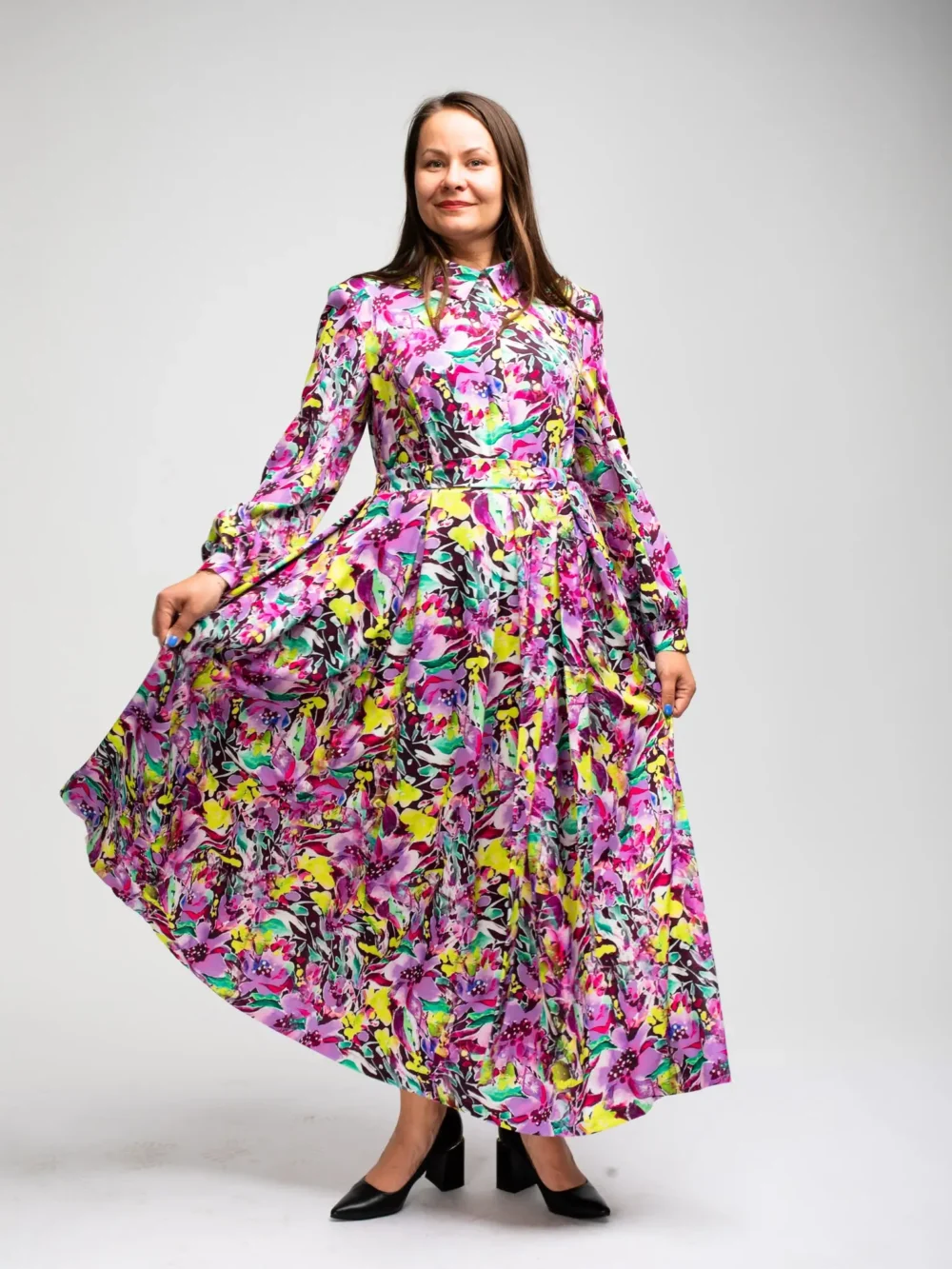 SUKNELĖ „ORCHIDĖJOS“