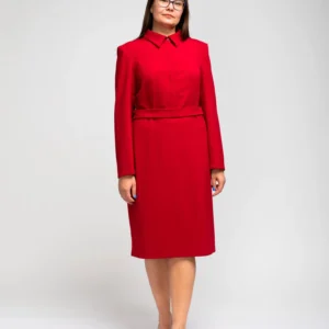 KLASIKINĖ BORDO SPALVOS SUKNELĖ